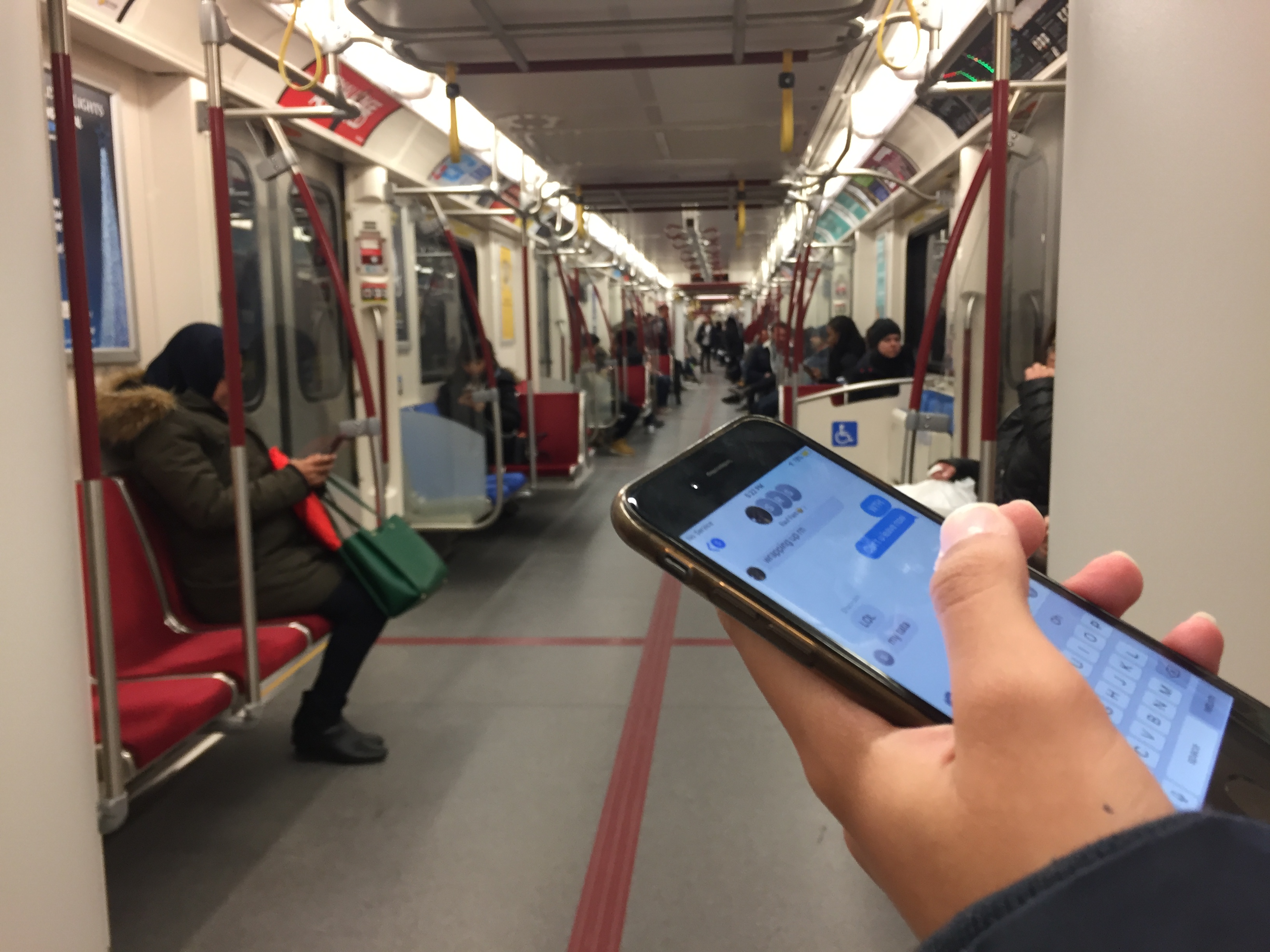 Cell service in the subway system could be available on all platforms, and in certain area within the tunnels.