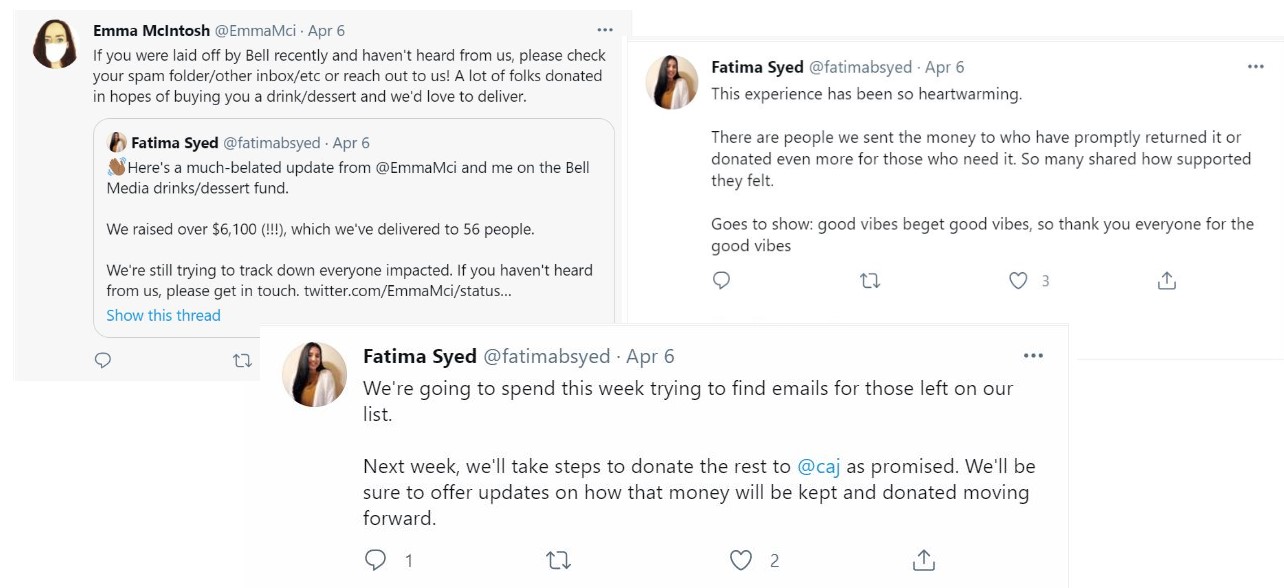 Sources: Emma McIntosh and Fatima Syed/Twitter 2021