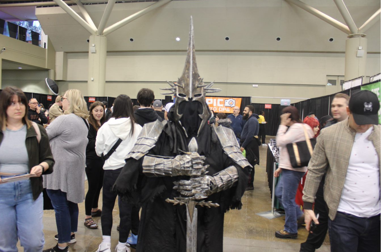 Philip dressed up as witch king of Angmar from the lord of the ring series