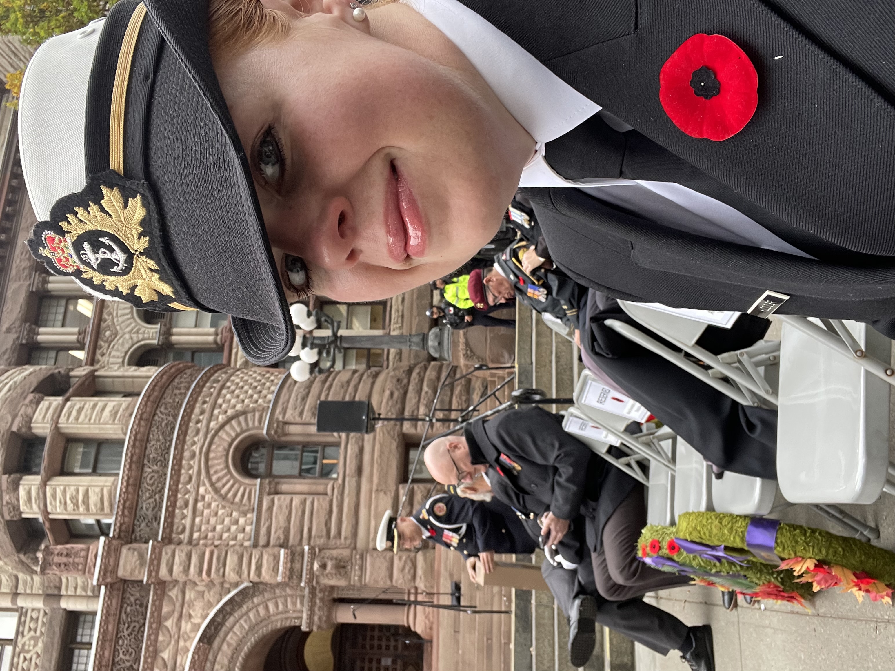 Laying a wreath at Toronto City Hall on Remembrance Day Laying a wreath at Toronto City Hall on Remembrance Day