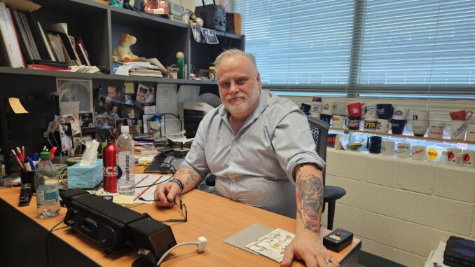 Jim Carr in his Office